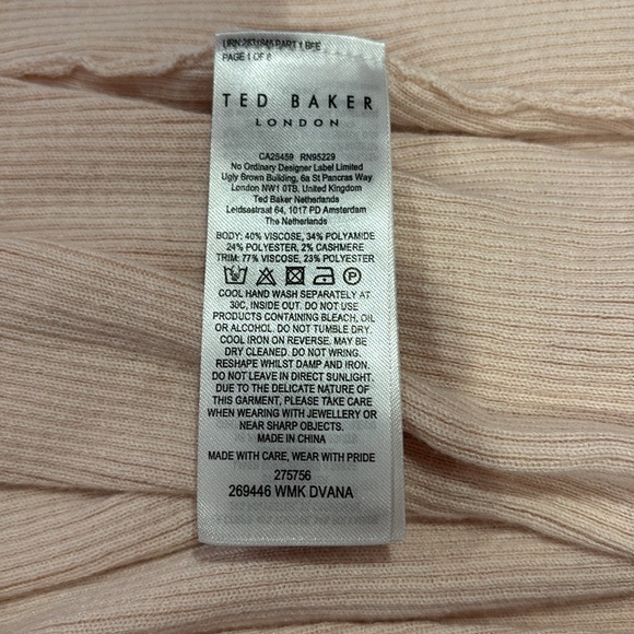 Ted Baker rose blouse s.3 NWT - Picture 4 of 4